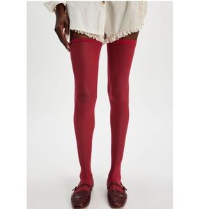 5041. Free People X Only Hearts Tulle Over-The-Knee Socks